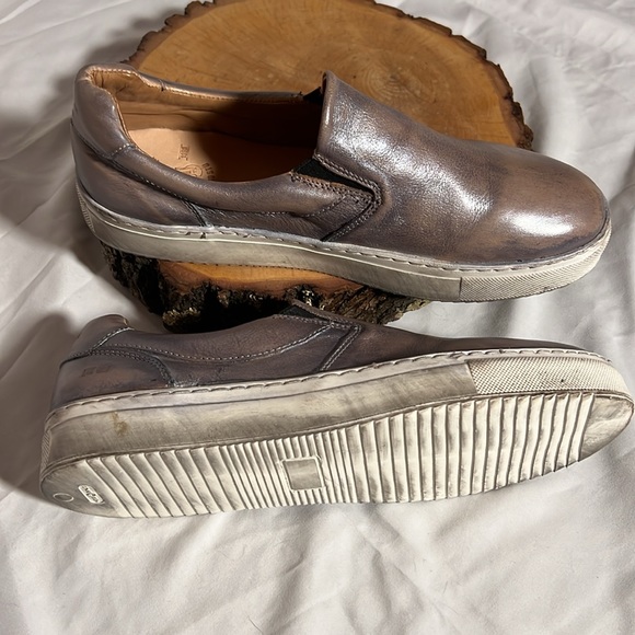 BED|STU Hermione Slip On Leather Grey Rustic Silver Metallic size 10 🥳Host Pick🥳 - Picture 12 of 16